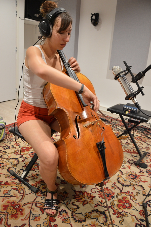 enregistrement d'un violoncelle